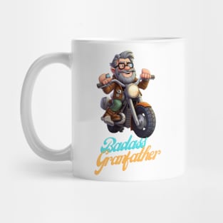 Badass Grandfather on a motorbike Mug